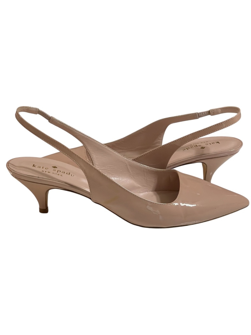 KATE SPADE BALLERINA KITTEN HEELS SZ 8.5 MED
